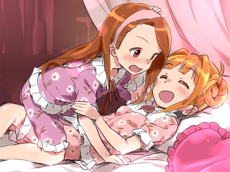 minase iori and takatsuki yayoi (idolmaster) drawn by sonsoso