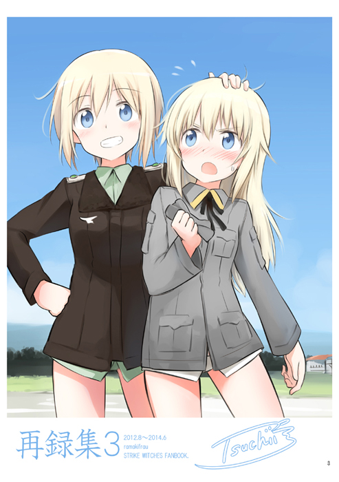 erica hartmann and helma lennartz (world witches series and 2 more) drawn by tsuchii_(ramakifrau)