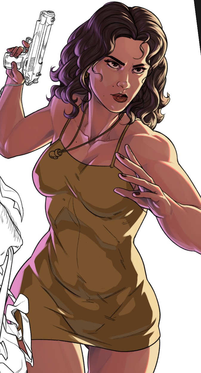 lucia caminos (grand theft auto and 1 more) drawn by acezdib