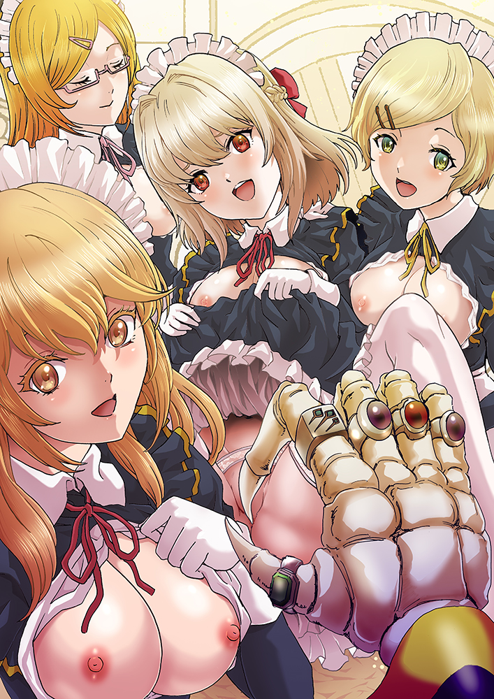 ainz ooal gown, fith, sixth, lumiere, and foire (overlord) drawn by rurukichi