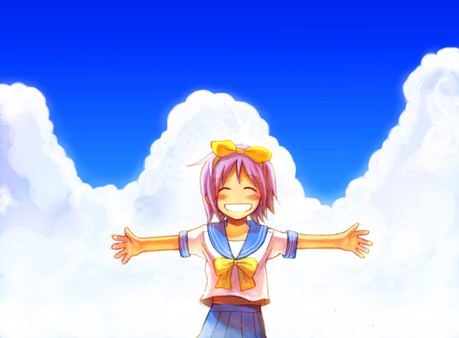 hiiragi tsukasa (lucky star) drawn by kusaka_yoru
