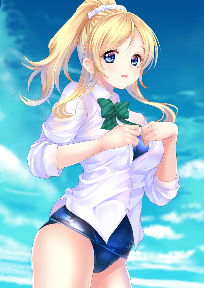 ayase eli (love live! and 1 more) drawn by ponytail_korosuke