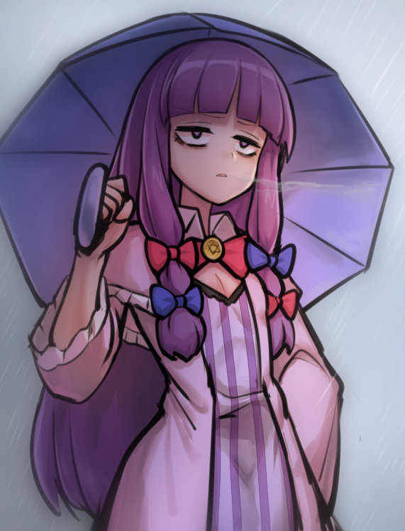 patchouli knowledge and taisa (touhou and 1 more) drawn by jigoku_no_soko_de_coffee_wo_nomu_neko