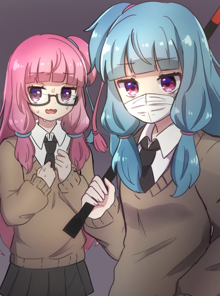 kotonoha akane and kotonoha aoi (voiceroid) drawn by nontao