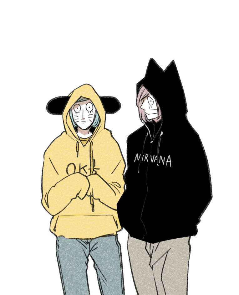 nyon and nyen (randal's friends) drawn by tsukasa_(tsukasa_mimizuku)
