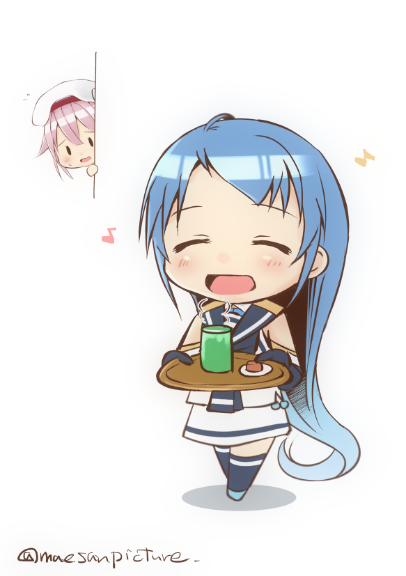 samidare and harusame (kantai collection) drawn by mae_(maesanpicture)
