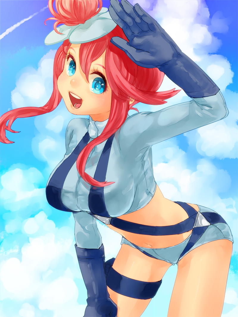 skyla (pokemon and 1 more) drawn by kumatani