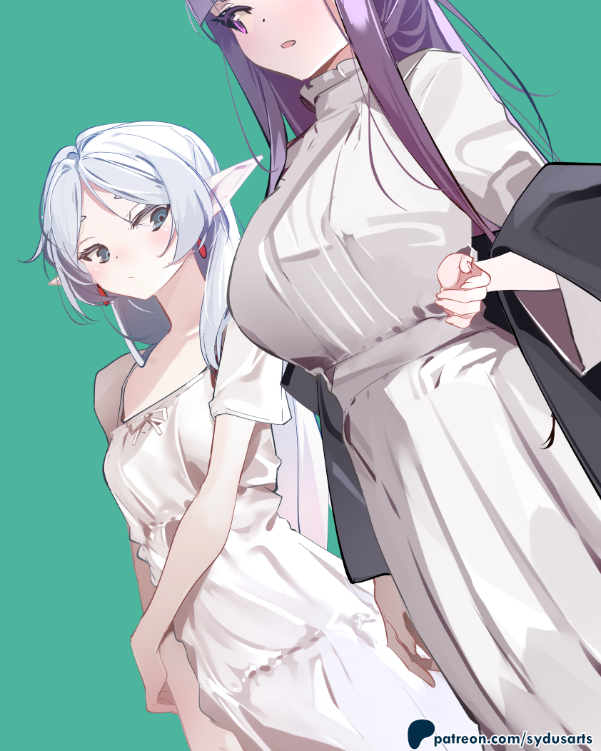 frieren and fern (sousou no frieren) drawn by sydus