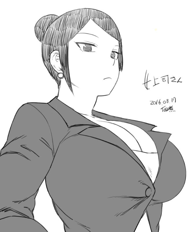 takizawa kyouko (bijin onna joushi takizawa-san) drawn by tsukudani_(coke-buta)