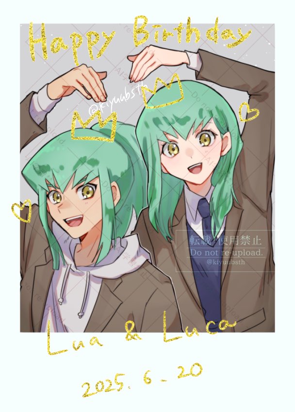 luca and lua (yu-gi-oh! and 1 more) drawn by kiyuubsth