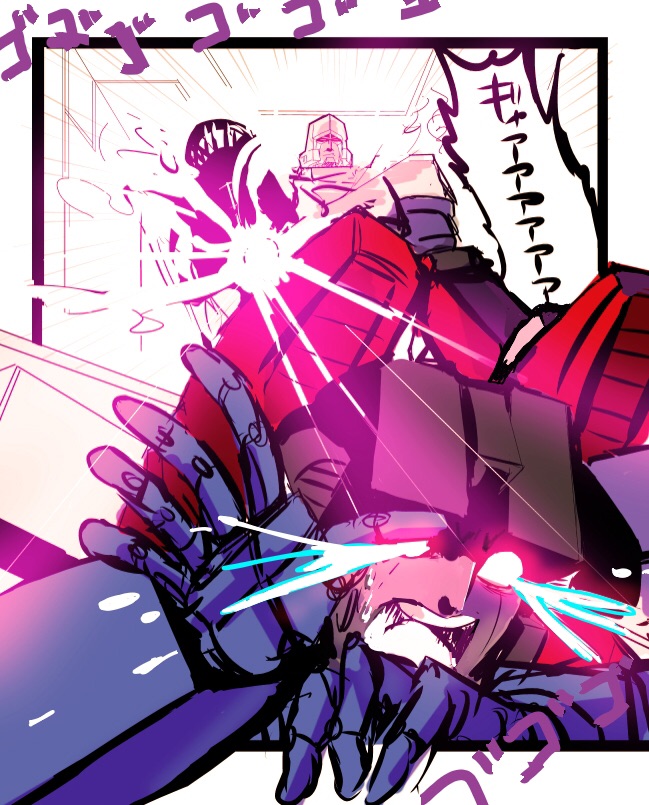megatron and starscream (transformers and 1 more) drawn by oden_(dofuko)