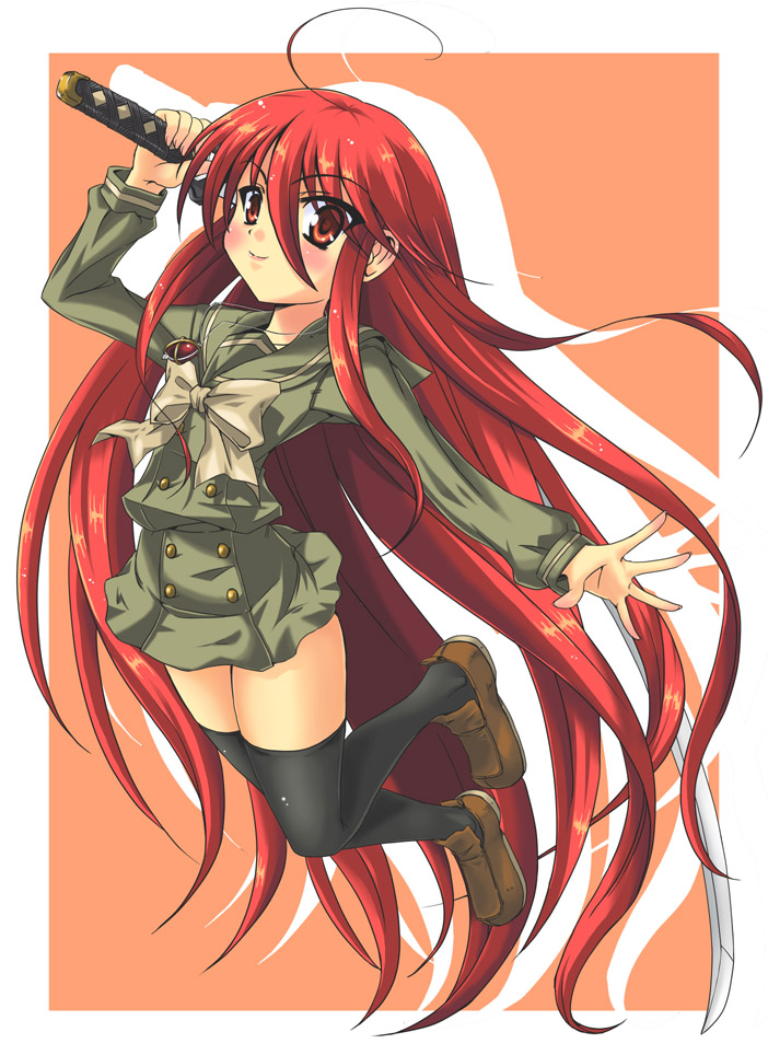 shana and alastor (shakugan no shana) drawn by nikyu