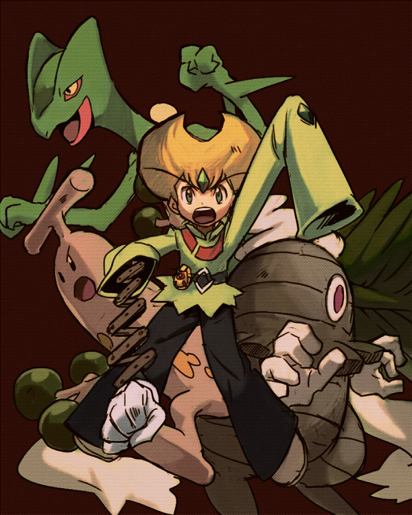 sceptile, sudowoodo, dusclops, and emerald (pokemon and 1 more) drawn by aoki_(fumomo)