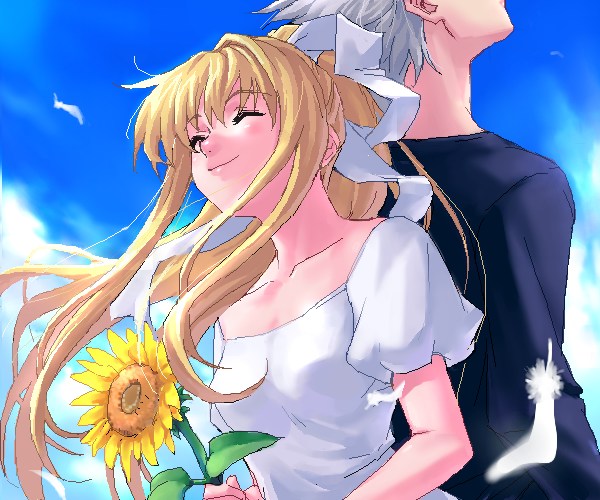 kamio misuzu and kunisaki yukito (air) drawn by zen_(kamuro)