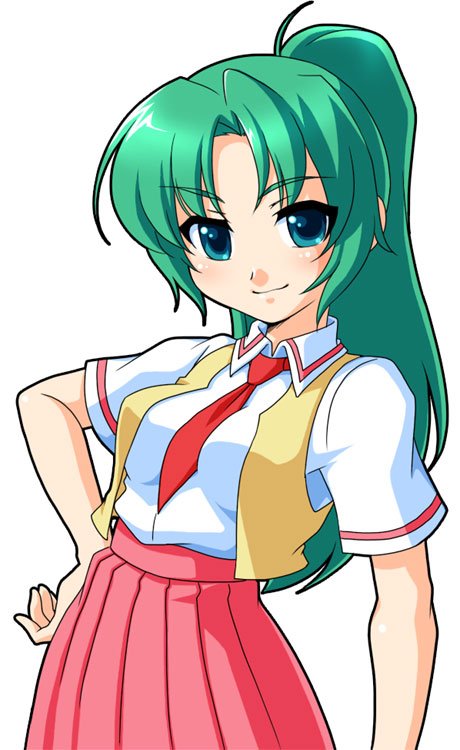 sonozaki mion (higurashi no naku koro ni) drawn by manji_taba