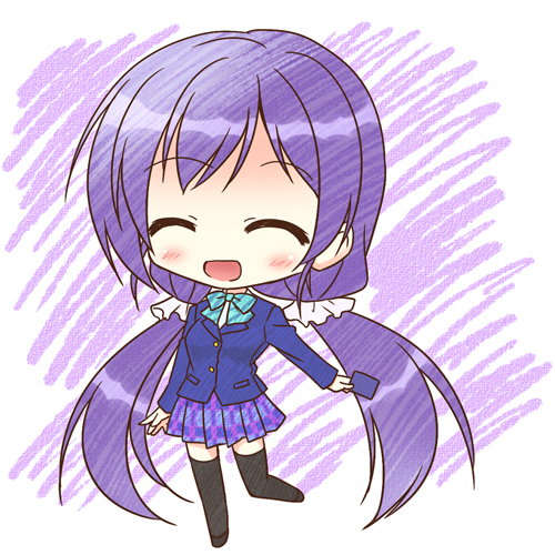 tojo nozomi (love live! and 1 more) drawn by endori