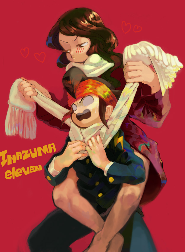 endou mamoru and raimon natsumi (inazuma eleven) drawn by doraiga-rei