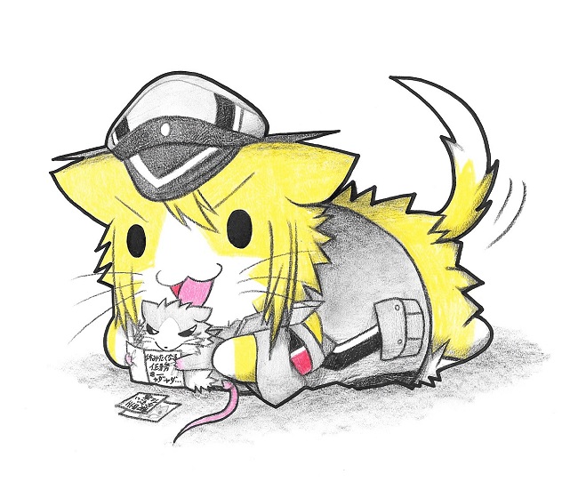 admiral, inazuma, bismarck, and non-human admiral (kantai collection) drawn by neko_kyo