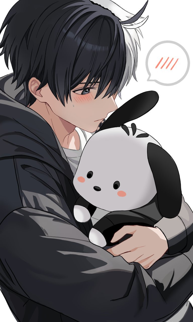 sakura haruka and pochacco (sanrio and 1 more) drawn by hyohls2_(hamao3o)