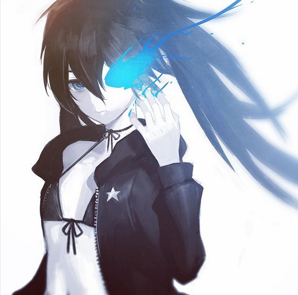 black rock shooter (black rock shooter) drawn by huke