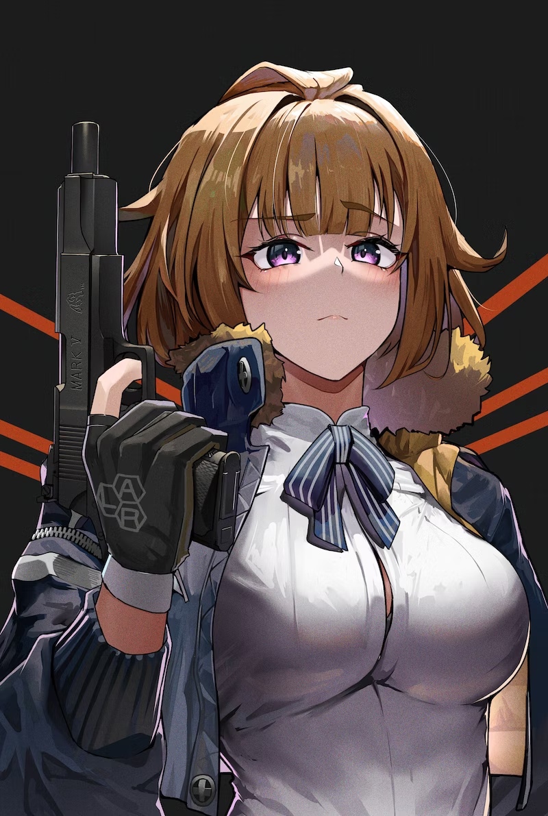 grizzly mkv (girls' frontline and 2 more) drawn by hanabusaraleigh