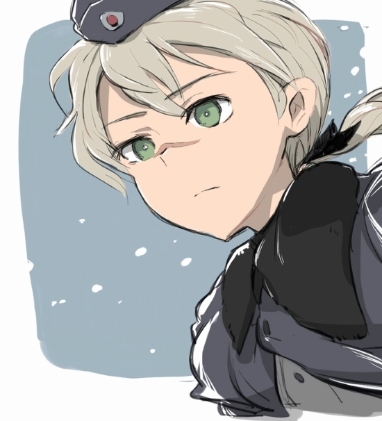 hanna rudel (world witches series and 1 more) drawn by shiraba_(sonomama_futene)