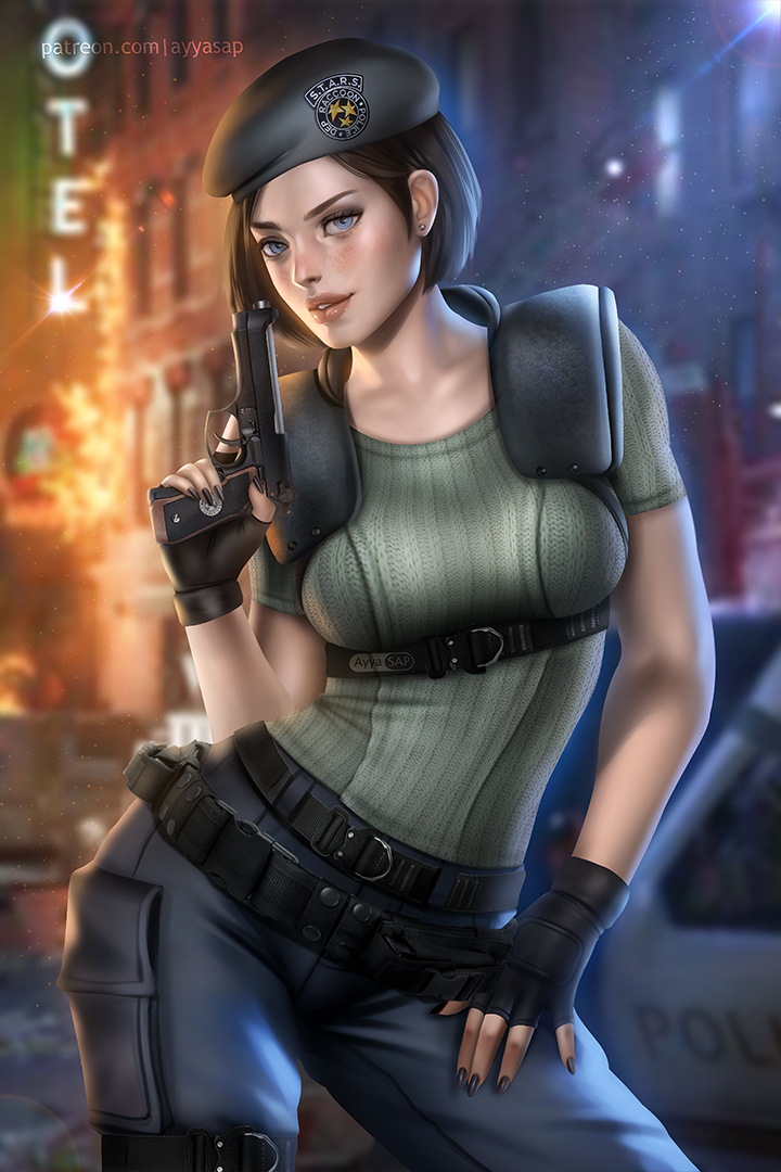 jill valentine (resident evil) drawn by ayya_sap