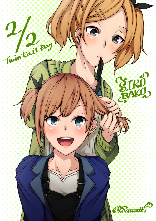 miyamori aoi and yano erika (shirobako) drawn by udongeinaba
