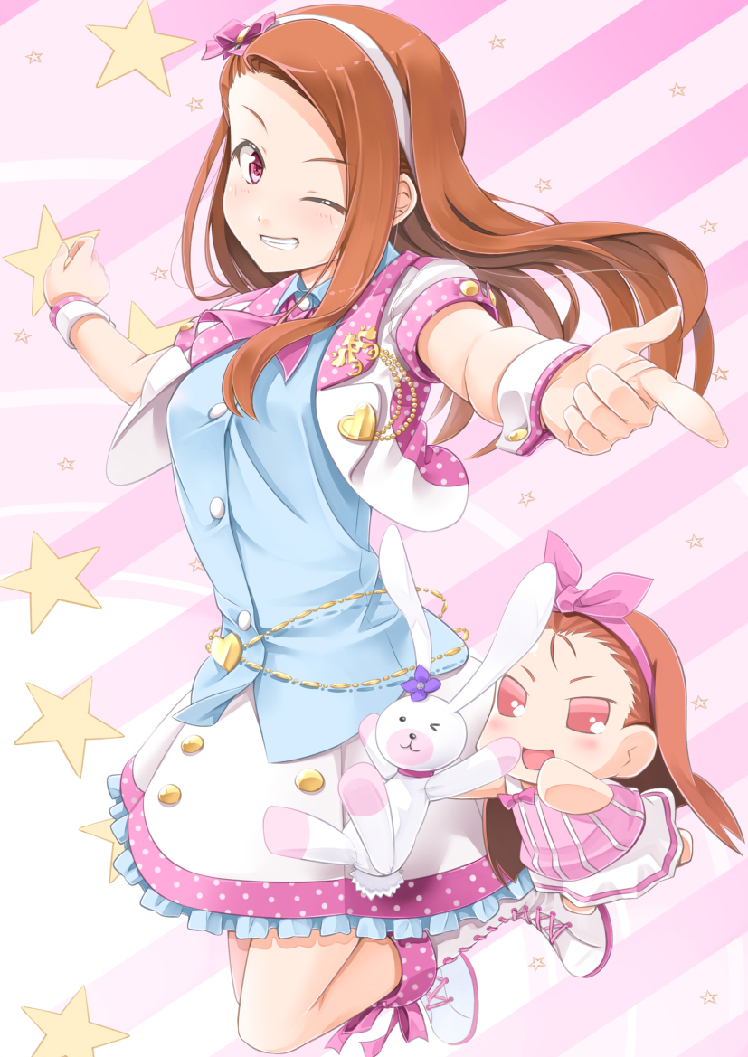 minase iori, usa-chan, and io (idolmaster and 2 more) drawn by miri_(ago550421)