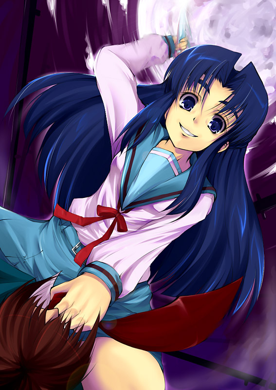 asakura ryoko (suzumiya haruhi no yuuutsu) drawn by waku