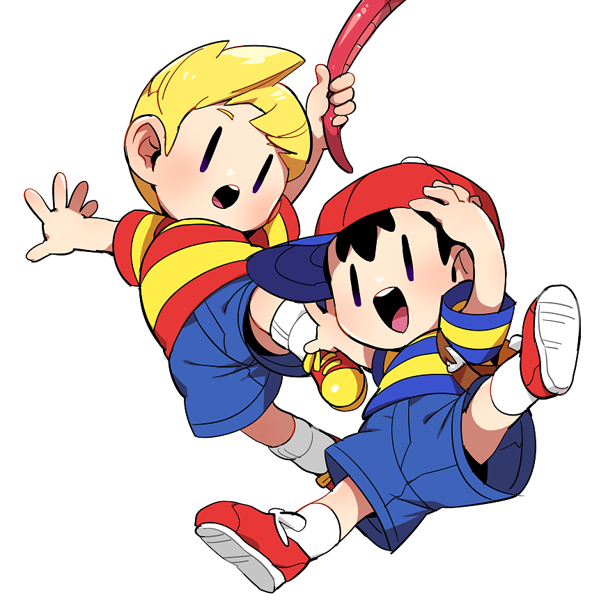 ness and lucas (mother and 2 more) drawn by suno_(imydream)