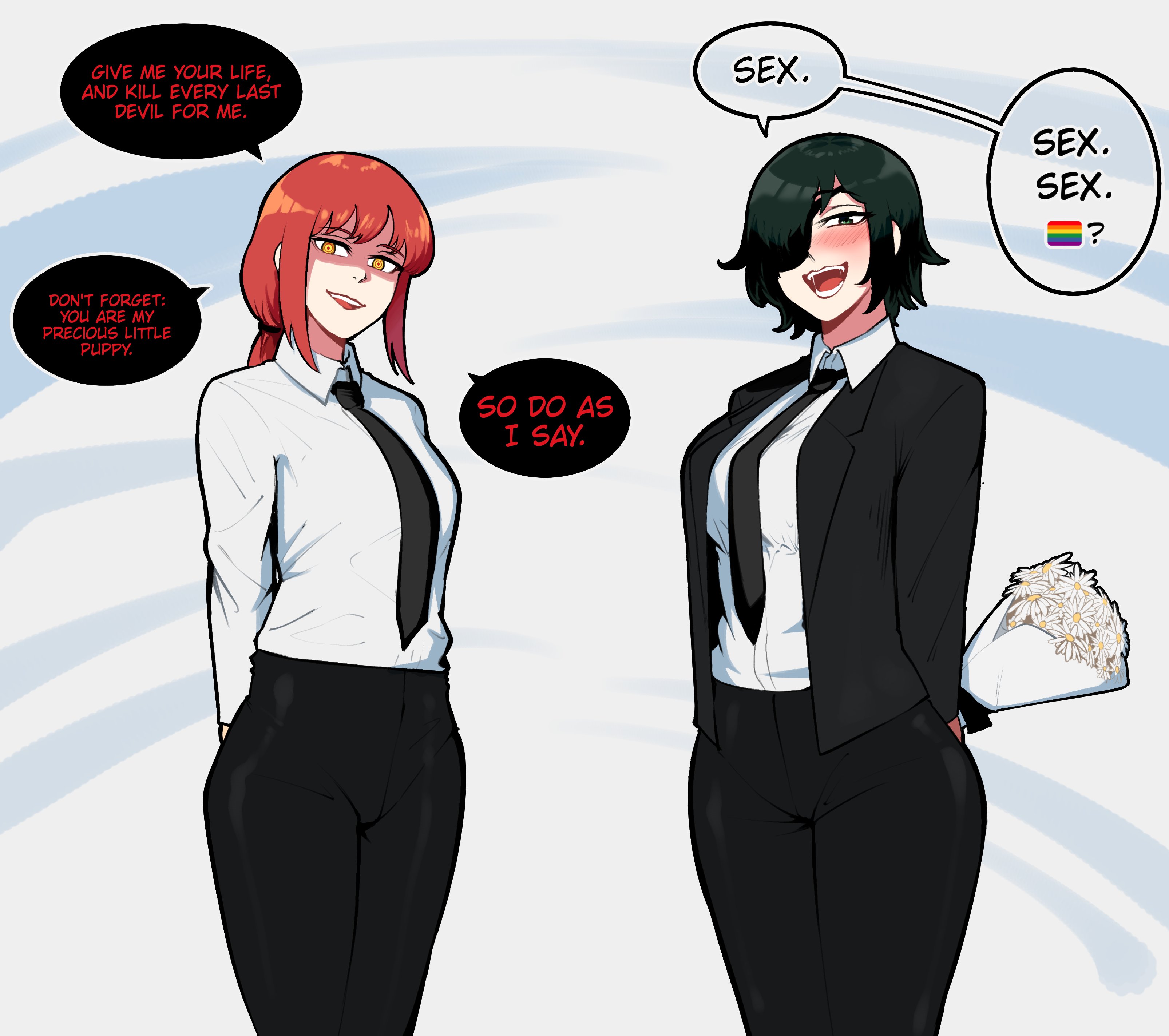 Makima And Himeno chainsaw Man Drawn By Hentaly Danbooru Makima And Himeno chainsaw Man Drawn By Hentaly Danbooru