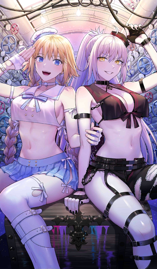 jeanne d'arc alter and jeanne d'arc (fate and 1 more) drawn by nipi27