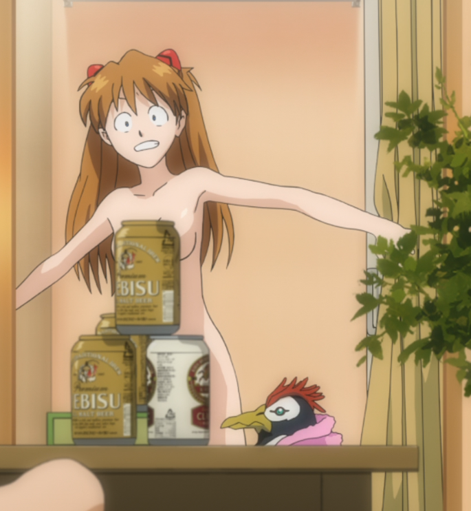 souryuu asuka langley and penpen (neon genesis evangelion and 2 more)