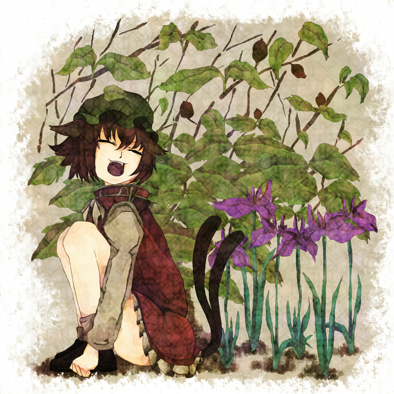 chen (touhou) drawn by tokoroten_(hmmuk)
