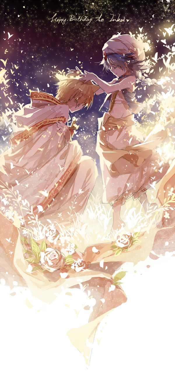 aladdin and alibaba saluja (magi the labyrinth of magic) drawn by rella