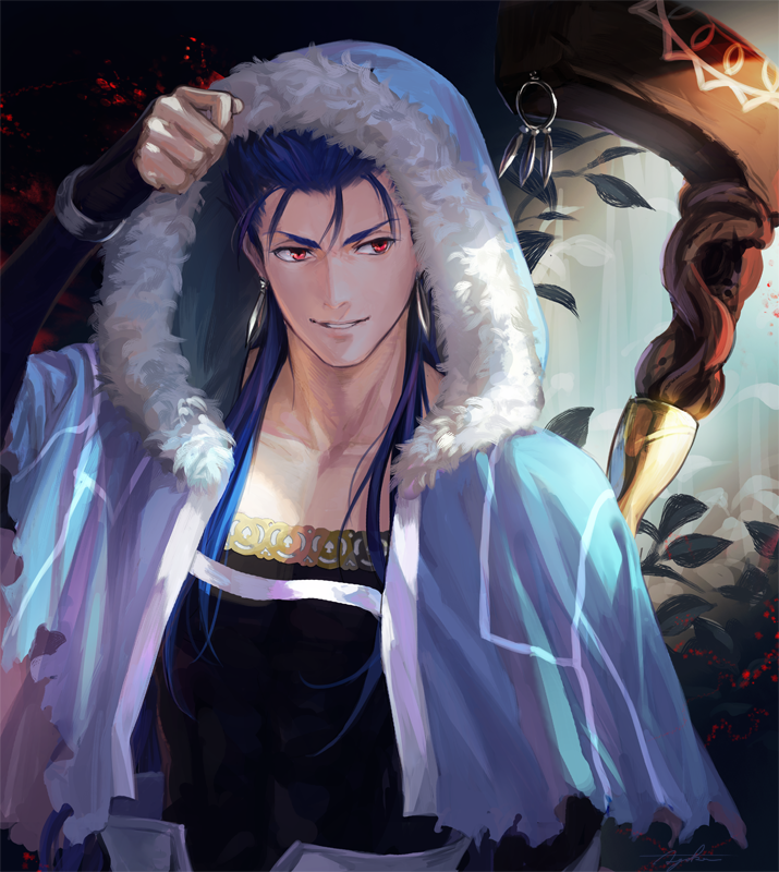 cu chulainn (fate and 1 more) drawn by suda_ayaka