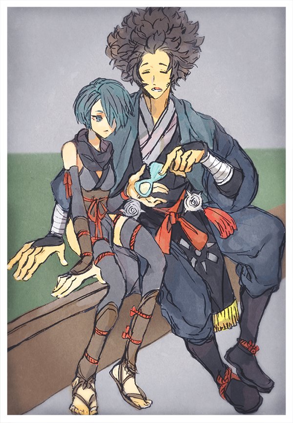 setsuna and azama (fire emblem and 1 more) drawn by shourou_kanna