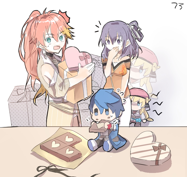 agnes claudel, van arkride, rixia mao, and judith lanster (eiyuu densetsu and 1 more) drawn by yachi337