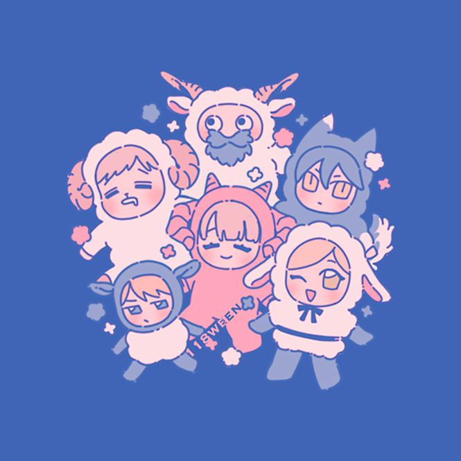 marcille donato, falin touden, laios touden, senshi, chilchuck tims, and 1 more (dungeon meshi) drawn by 118ween