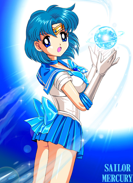 mizuno ami and sailor mercury (bishoujo senshi sailor moon) drawn by pirochi