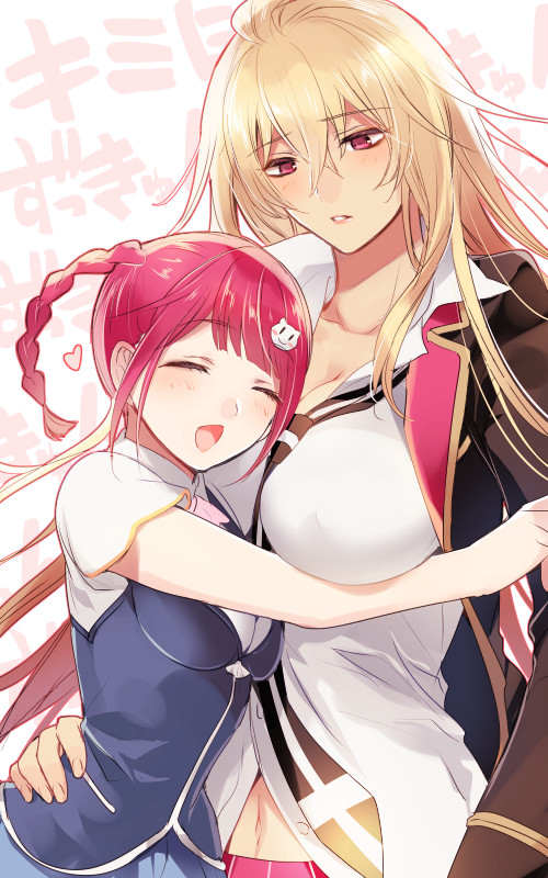 shikishima mirei and tokonome mamori (valkyrie drive and 1 more) drawn by tyuraba