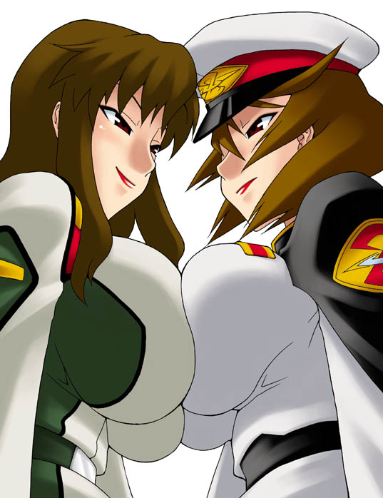 murrue ramius and talia gladys (gundam and 2 more) drawn by nishimo
