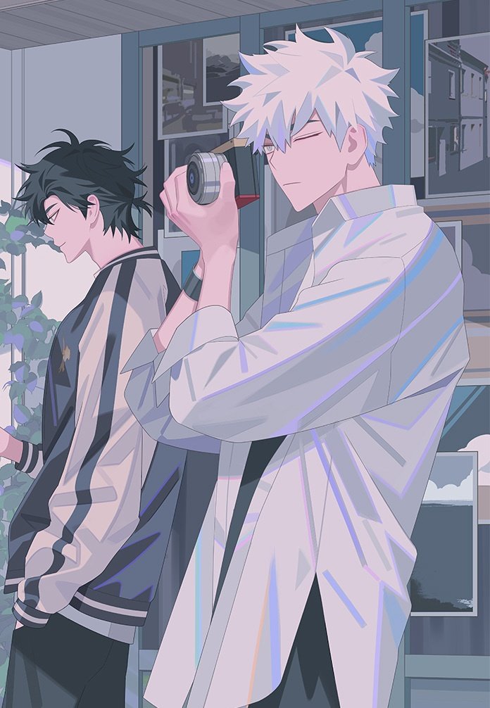 cheng xiaoshi and lu guang (shiguang dailiren) drawn by inplick