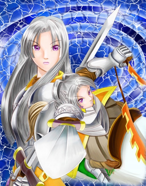 chris lightfellow (gensou suikoden and 1 more) drawn by manbow8