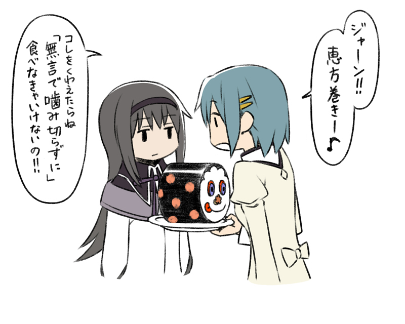 akemi homura, miki sayaka, and charlotte (mahou shoujo madoka magica) drawn by oda_takayuki
