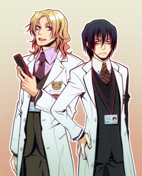 aragaki shuuya and sakura tougo (chou shittou caduceus) drawn by pael
