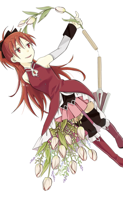 sakura kyoko (mahou shoujo madoka magica) drawn by usako_(arisusagi)