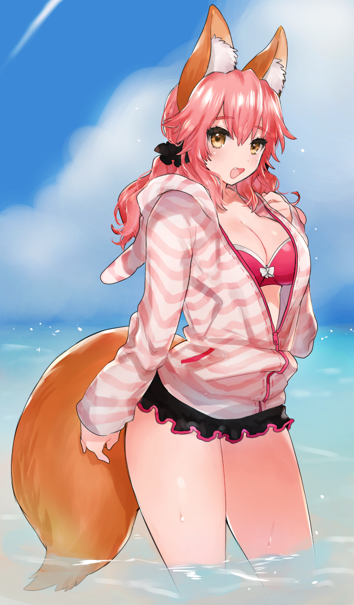 tamamo and tamamo no mae (fate and 2 more) drawn by miyako_(xxxbibit)