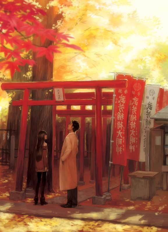 makise kurisu and okabe rintarou (steins;gate) drawn by miya_(hooooo)